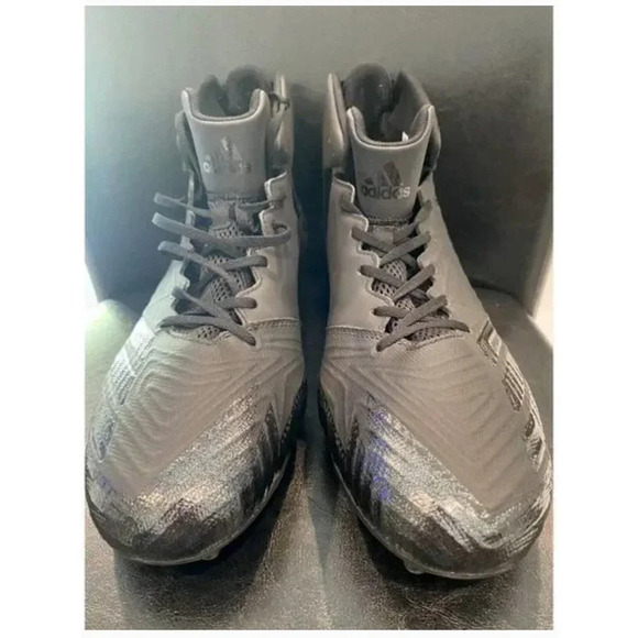 Adidas Freak X Carbon Mid Men's Football Cleats Triple Black Size 17 -NEW NO BOX - Picture 9 of 14
